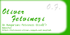 oliver felvinczi business card